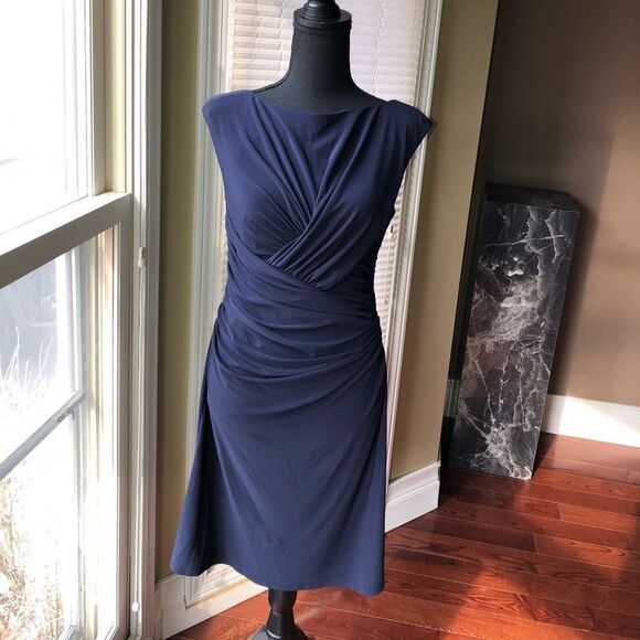 Evan Picone Dress with Ruched front - Picture 1 of 4